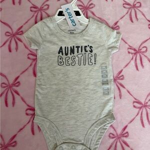 Carter's Light Gray 'Auntie's Bestie' Bodysuit